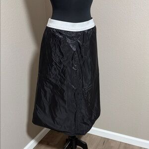 Black SNOW ❄️ ⛄️ skirt  with White Waistband